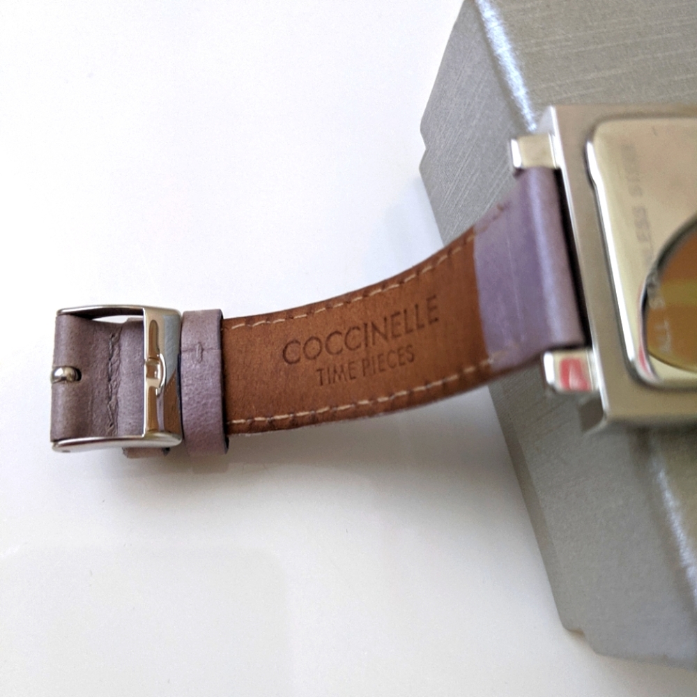 🇬🇧 COCCINELLE CLASSIC SQUARE LADIES WATCH - Picture 6 of 7
